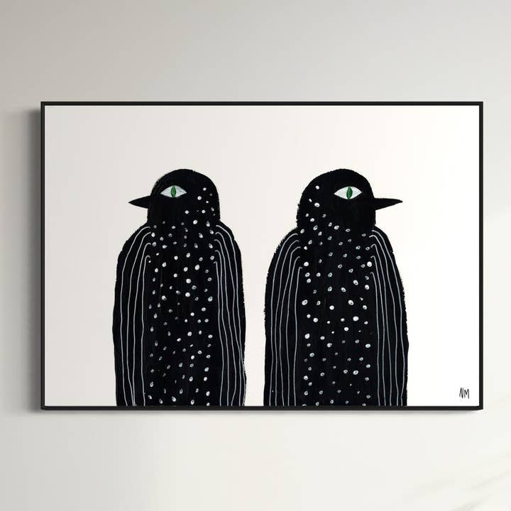 Blackbirds A4 print