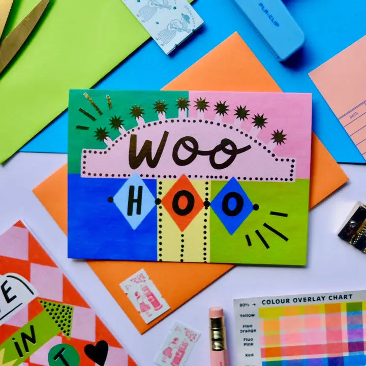 Woo hoo congratulations card