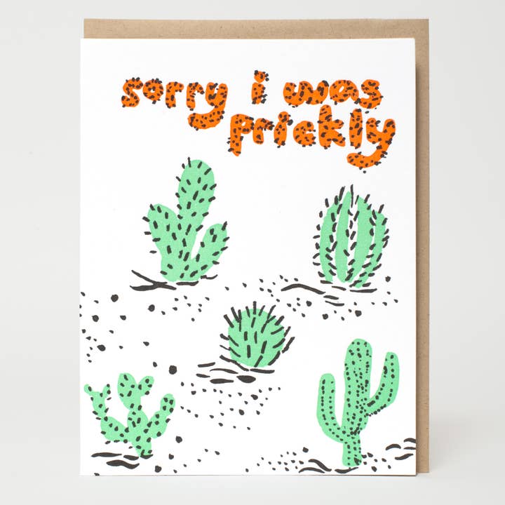 Sorry I was prickly card