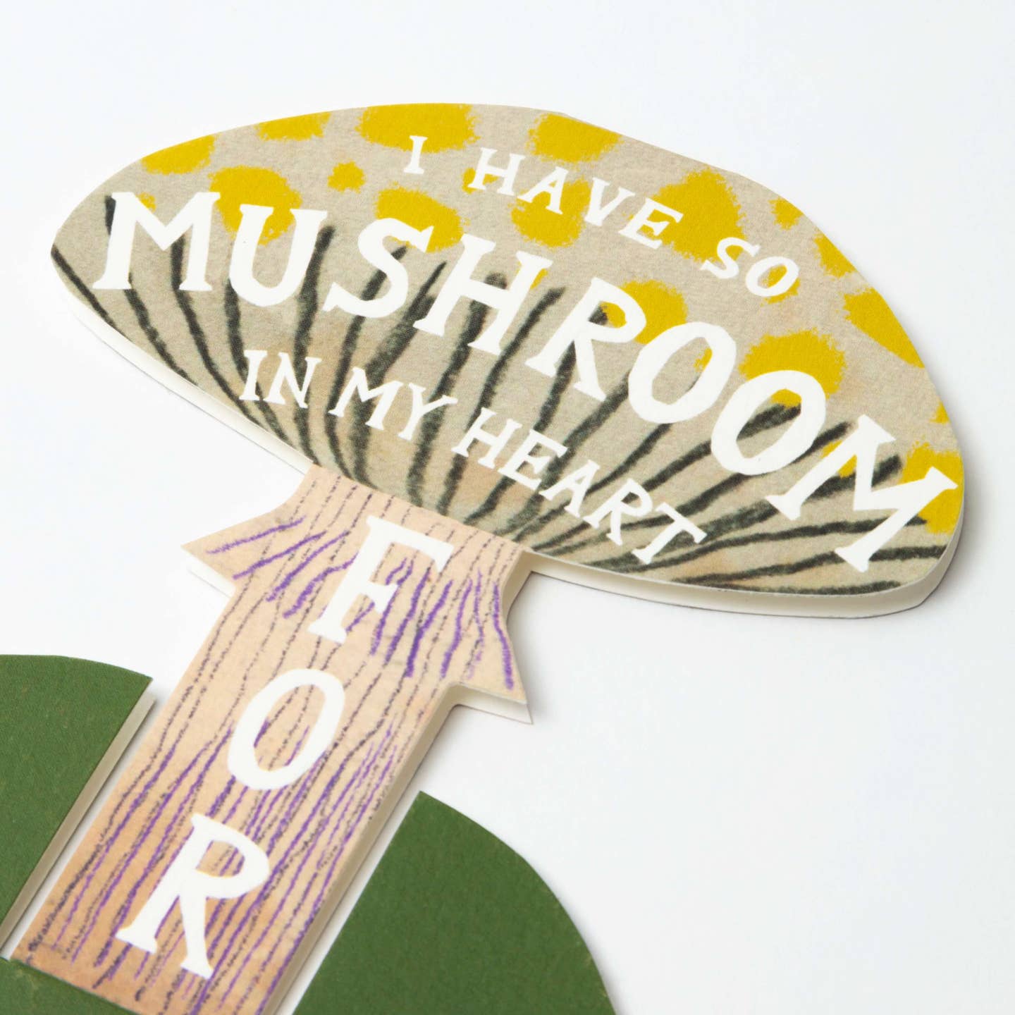 So mushroom in my heart card