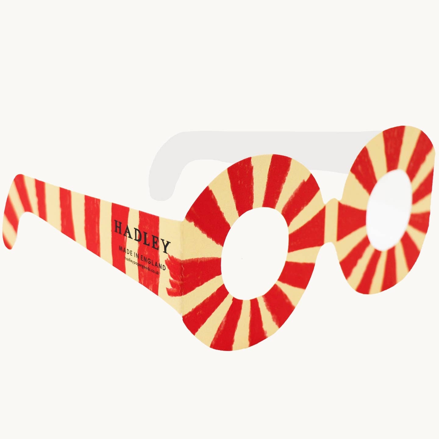 Stripy glasses card