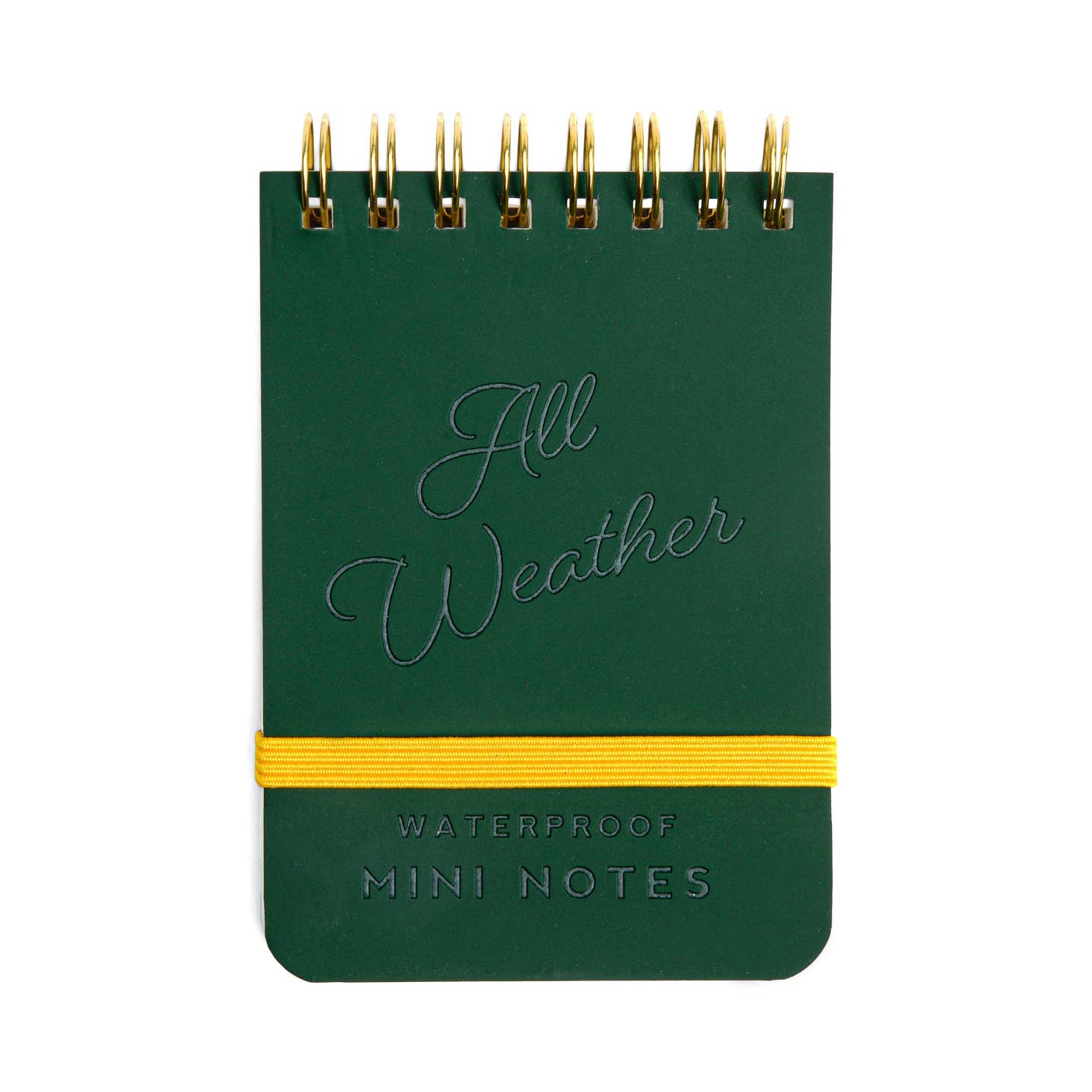 All weather waterproof notebook