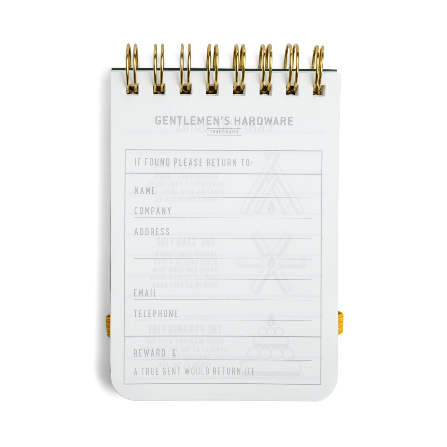 All weather waterproof notebook