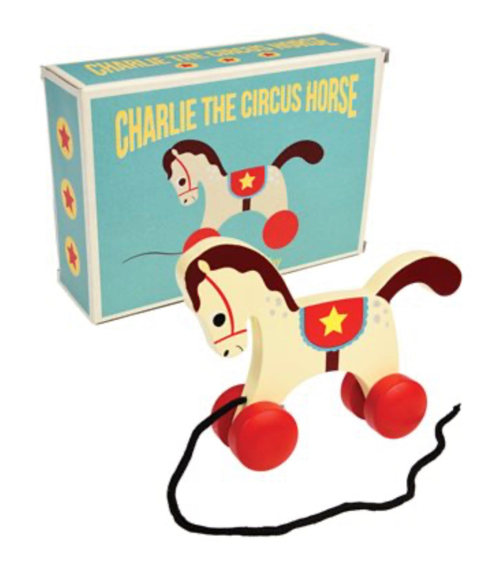 Circus horse wooden toy