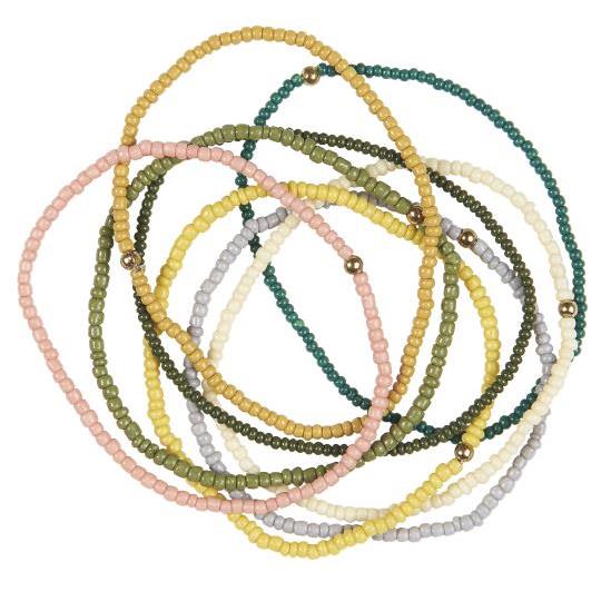 Elasticated bead bracelet