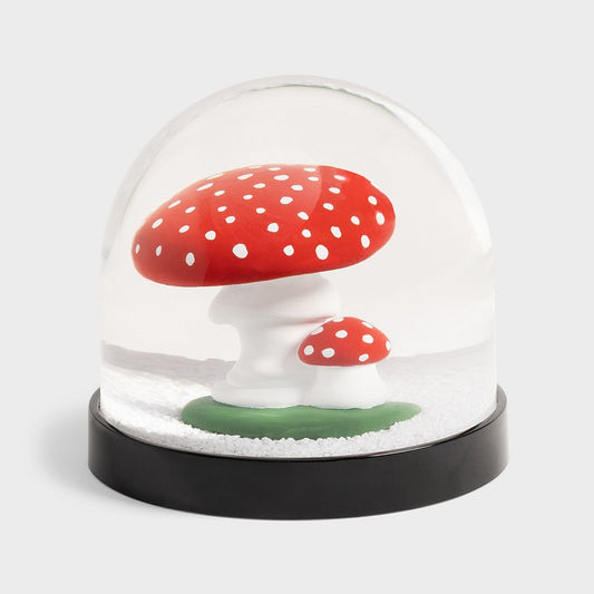 Mushrooms snow globe