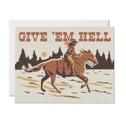 Give ‘em hell card