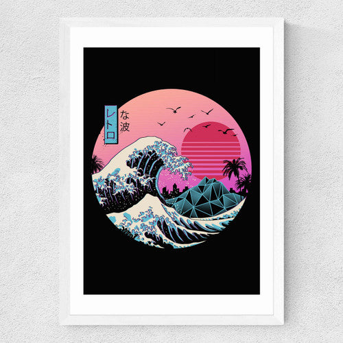 Great retro wave A3 print
