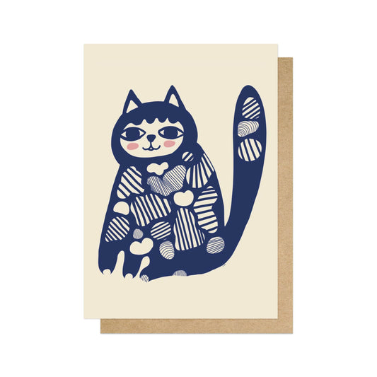 Patterned cat card