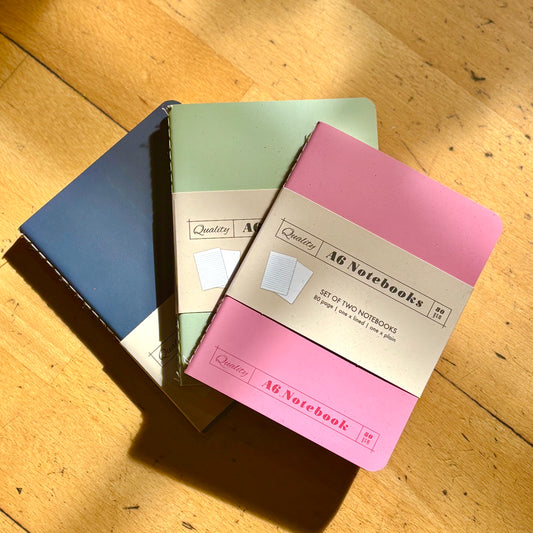 Set of 2 A6 notebooks