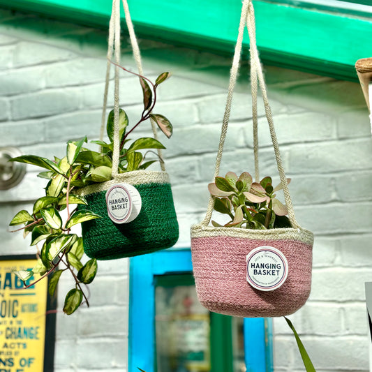 Jute hanging basket