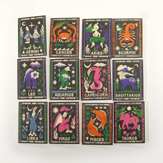 Zodiac mini cards