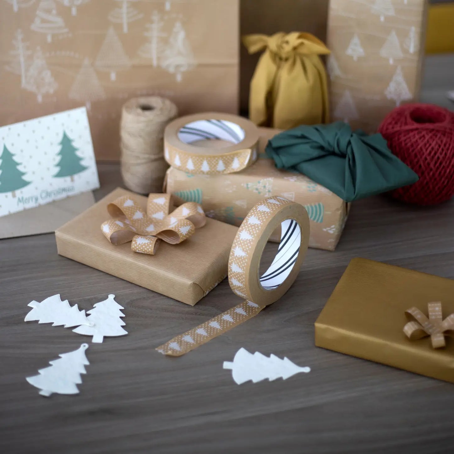 Christmas tree paper tape
