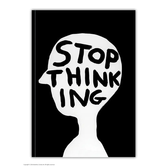 Stop thinking A6 notebook