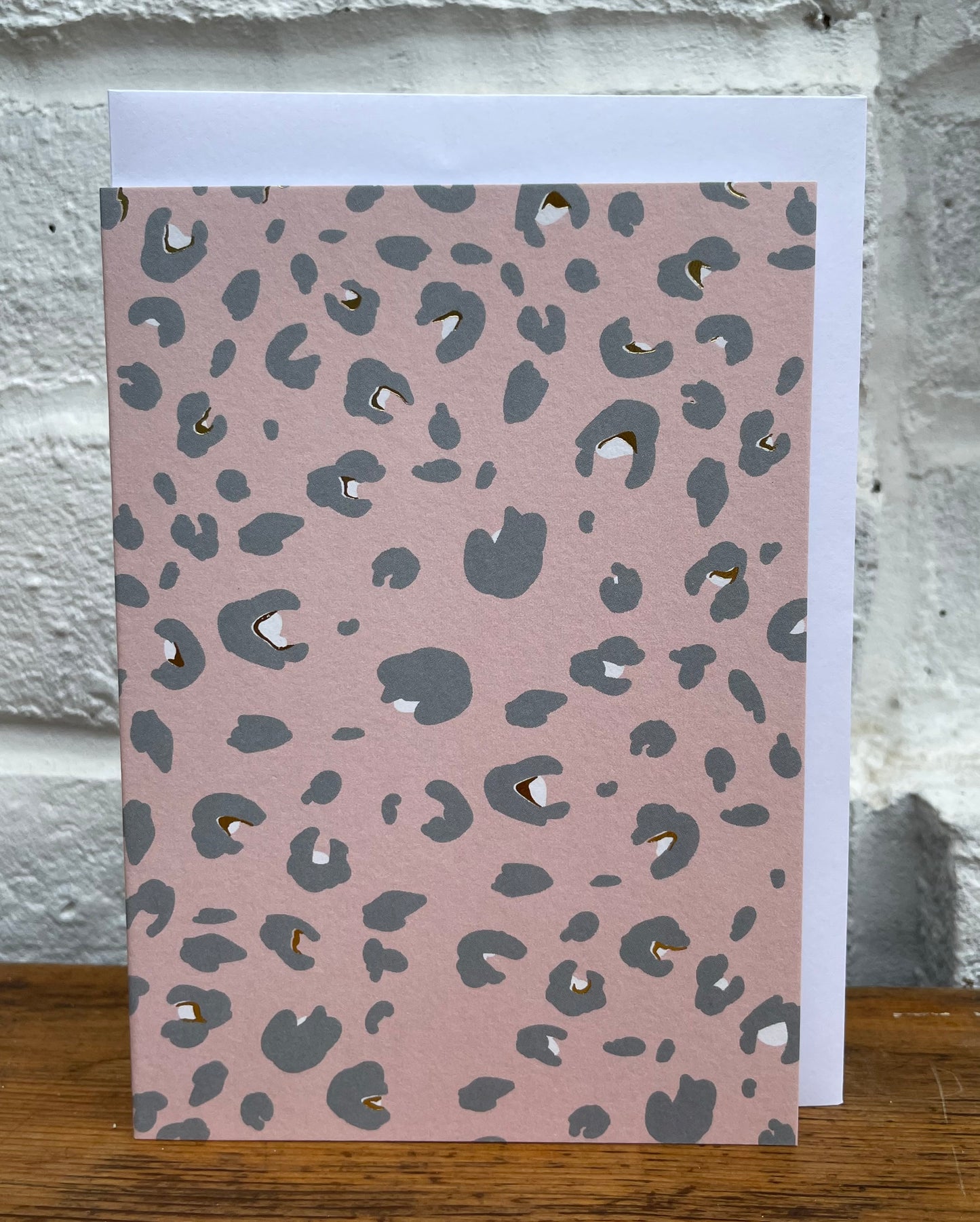 Leopard print card
