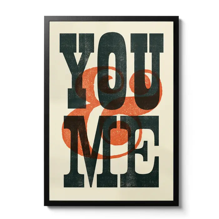 You and me A3 print