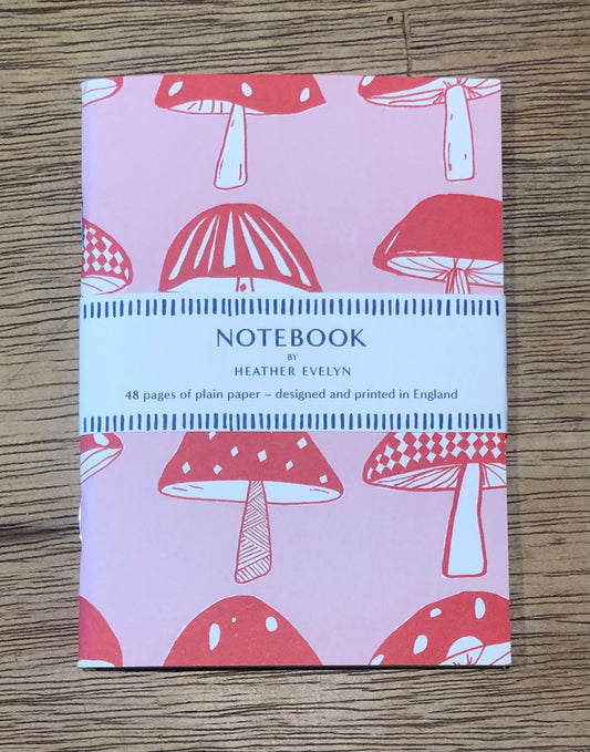 A6 mushroom notebook