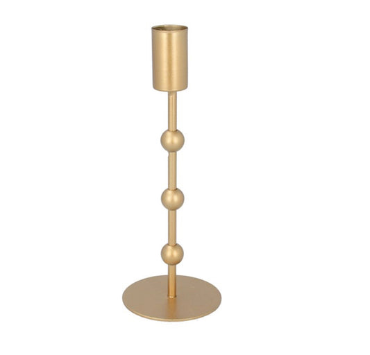Gold beaded candlestick