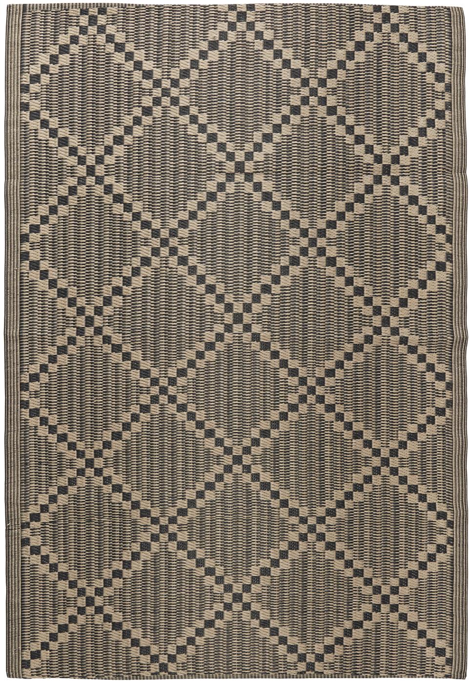 Black and beige recycled mat