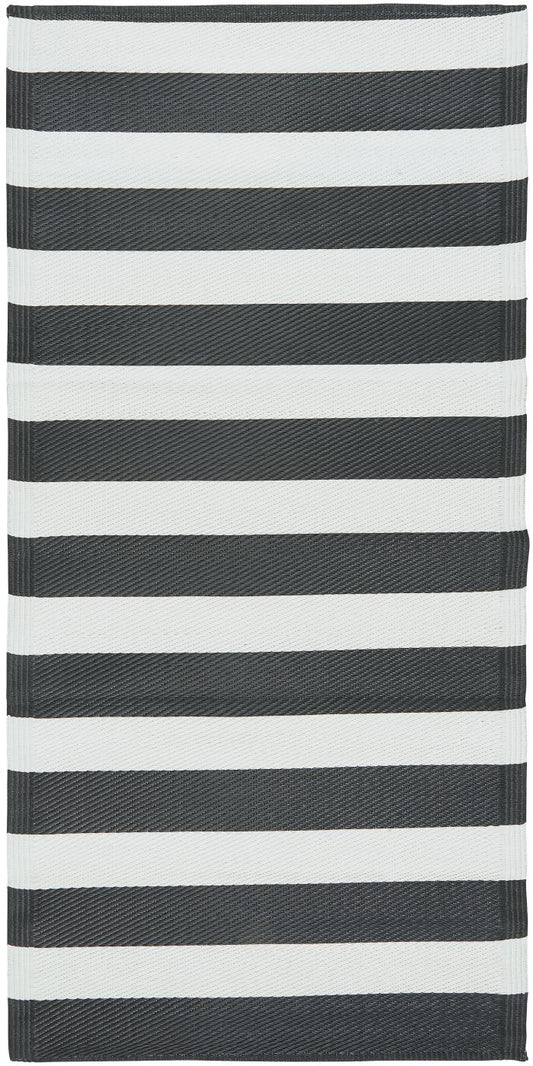 Stripy recycled plastic runner