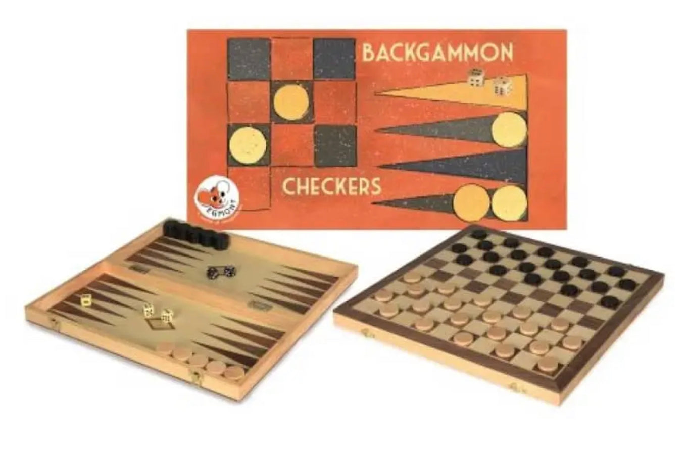 Backgammon and checkers set