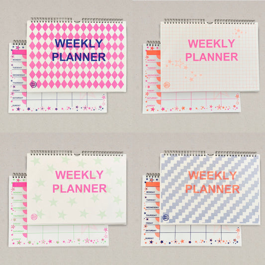 Weekly planner - neon