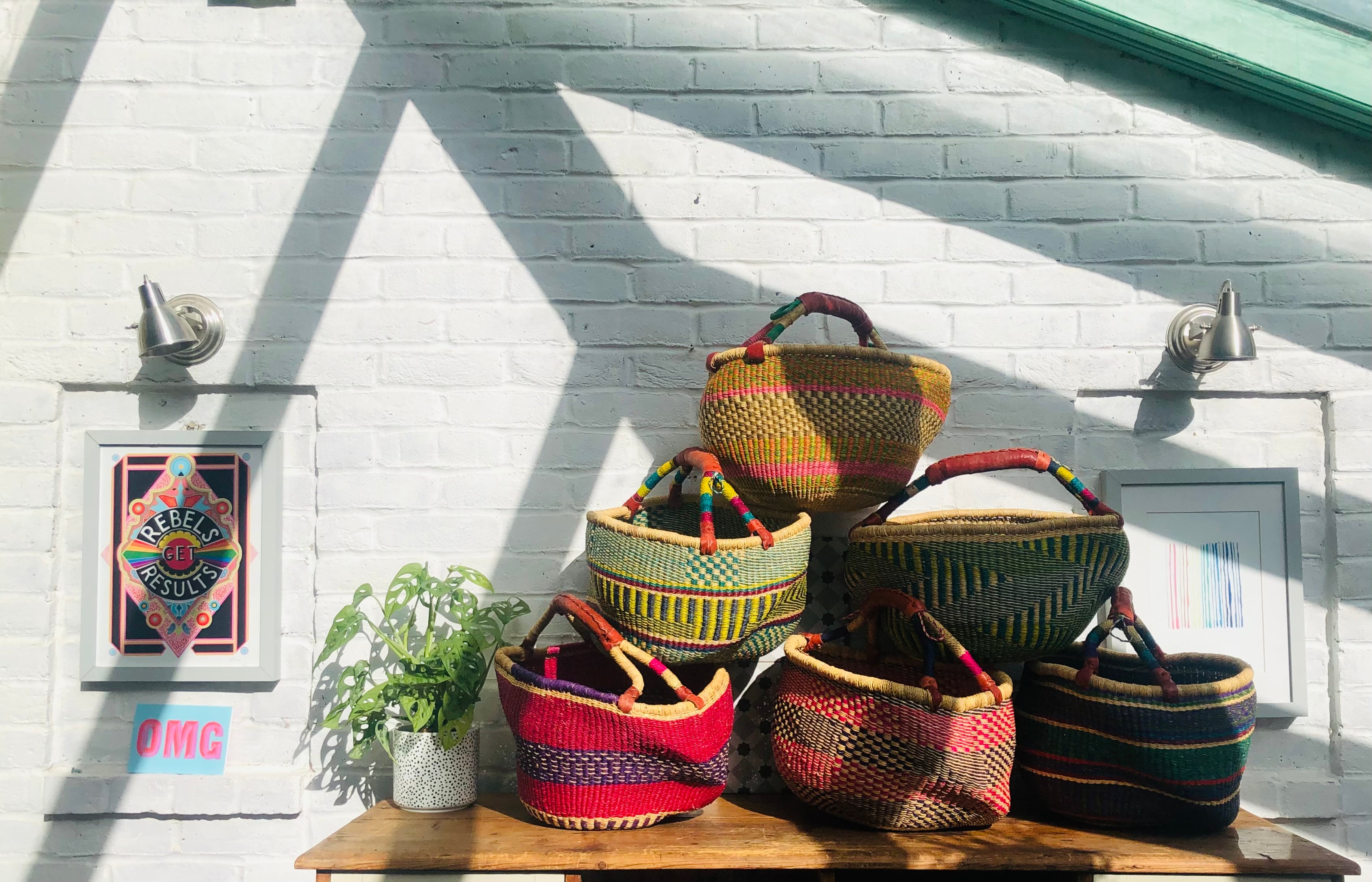 Extra large Bolga baskets DickieBird Homestore