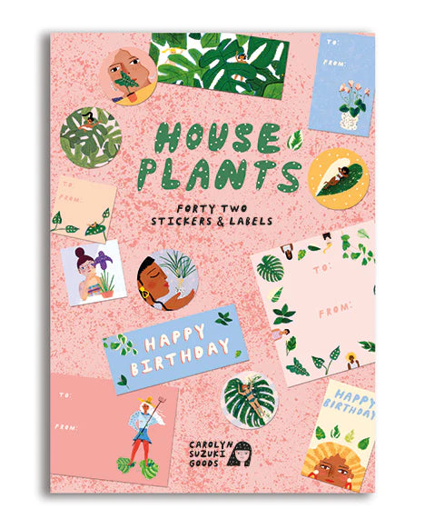 House plants stickers and labels