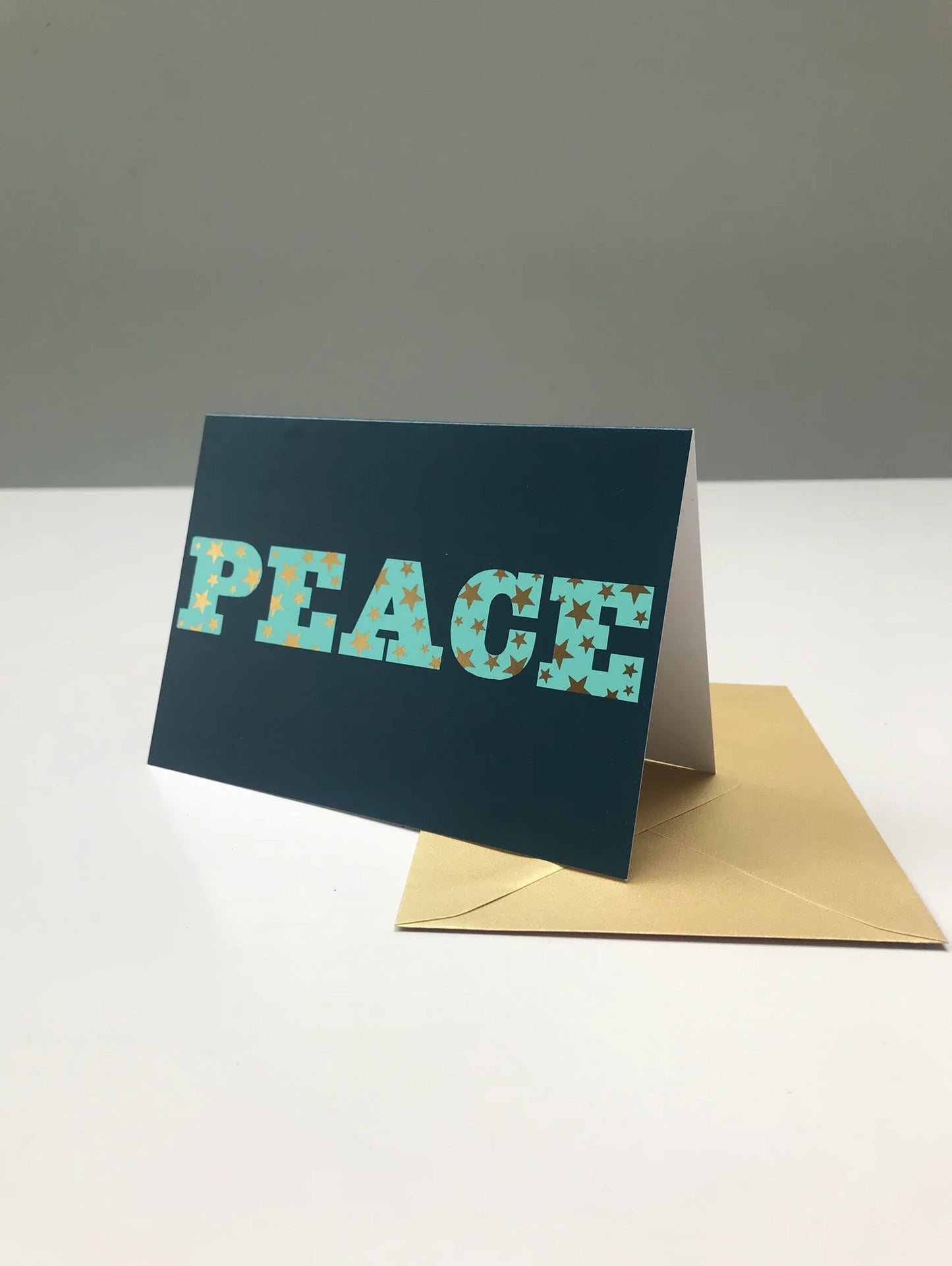 Peace gold foil