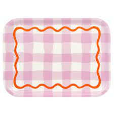 Gingham tray