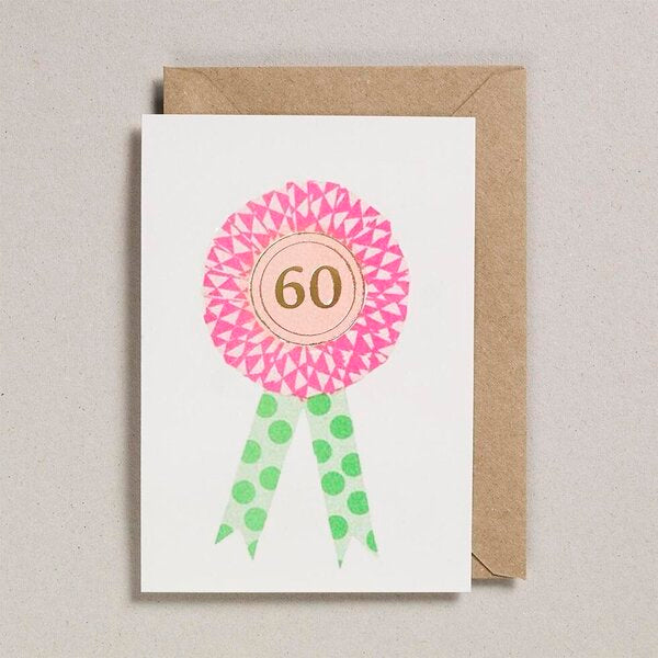 60 rosette card