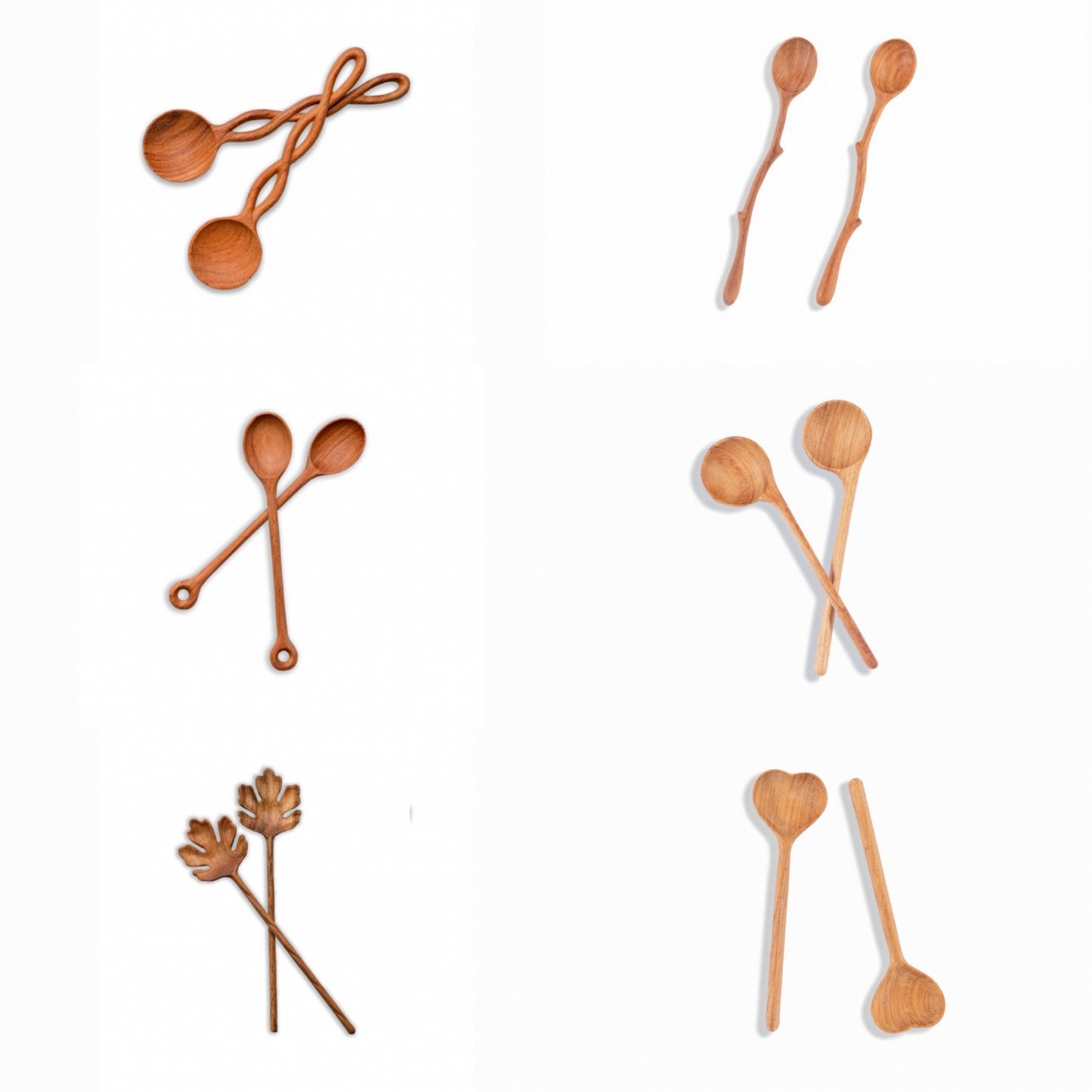 Carved wooden spoons
