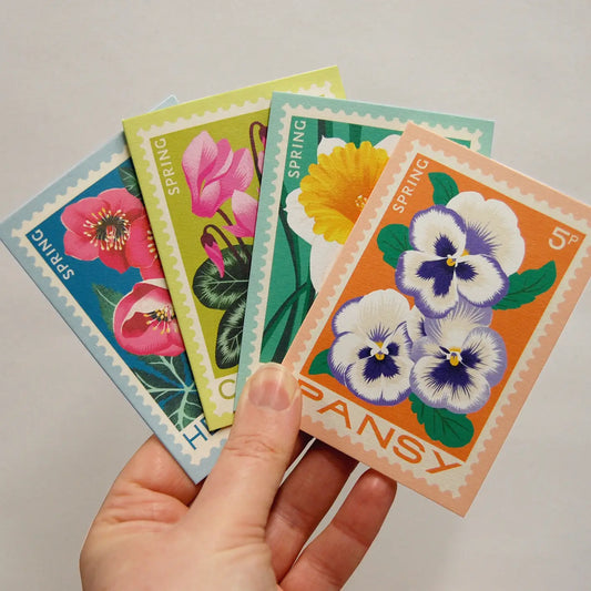 Flower mini cards