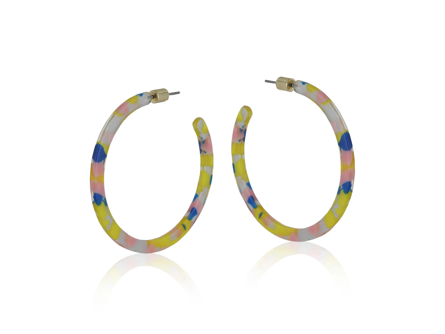 Large resin hoops - Amanda