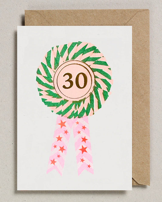 30 rosette card