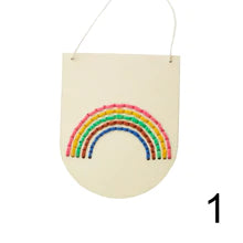 Rainbow banner embroidery kit