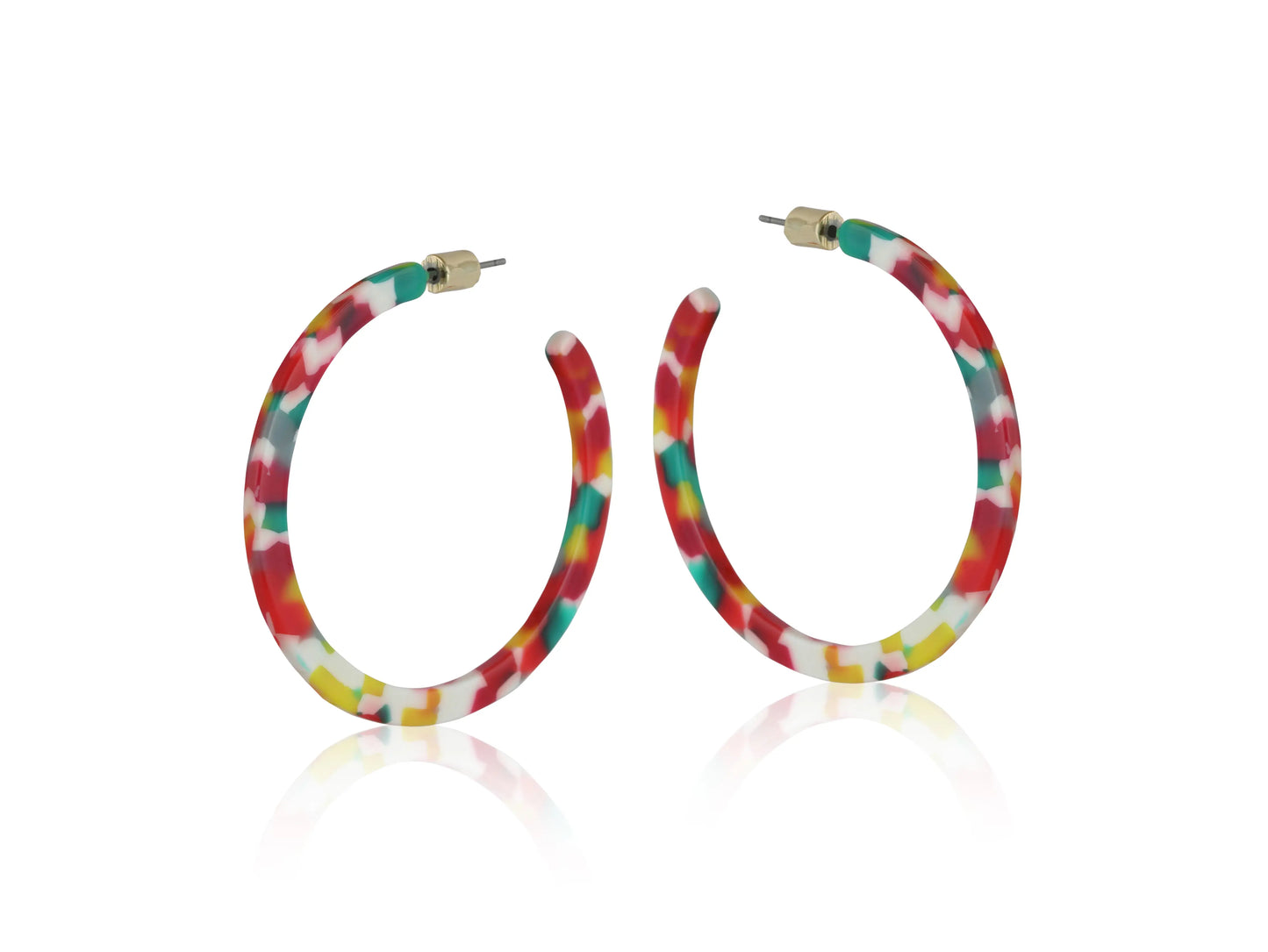 Large resin hoops - Amanda