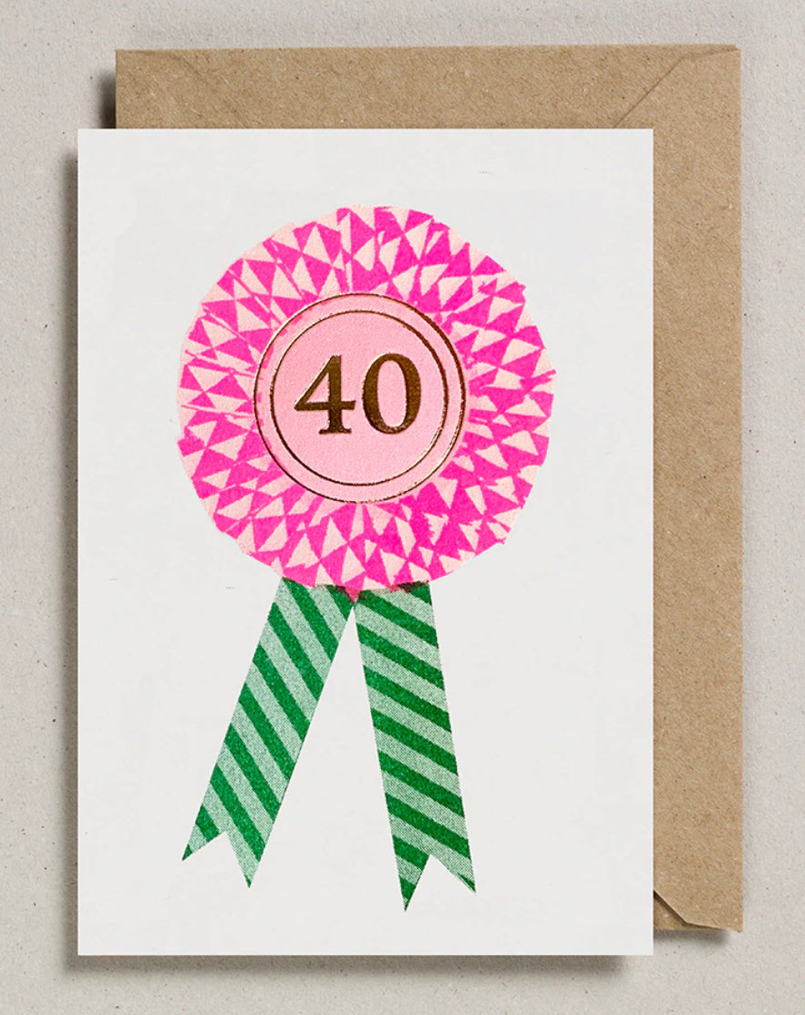 40 rosette card