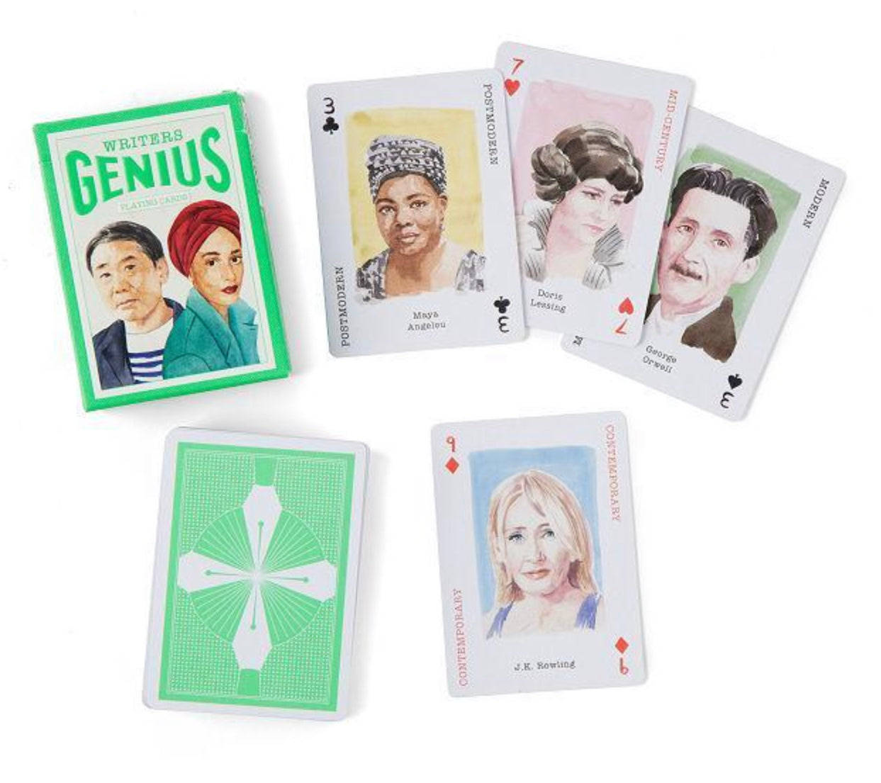 Writers playing cards