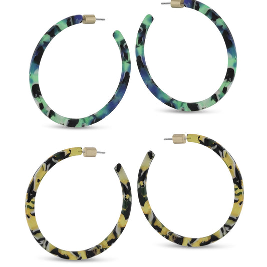 Large resin hoops - Mia