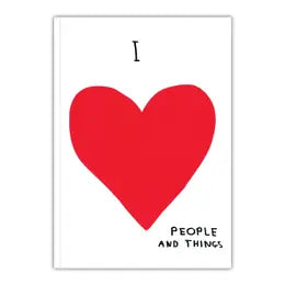 I love people and things A5 notebook