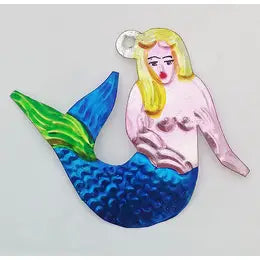 Tin mermaid decoration