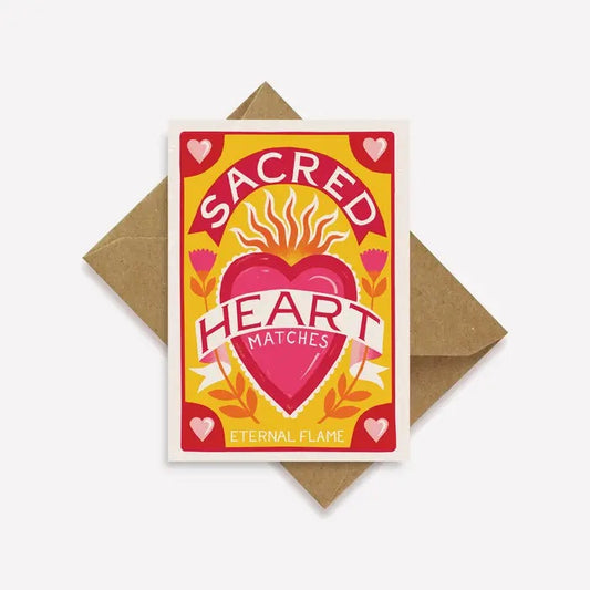 Sacred heart mini card
