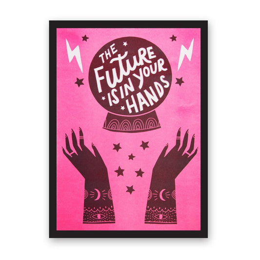 The Future is in your Hands Riso print
