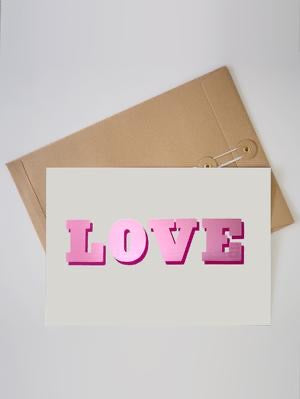 Love A4 foil print