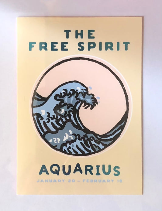 The Free Spirit Aquarius card