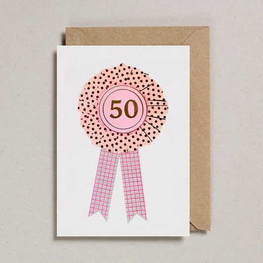 50 rosette card