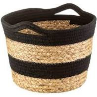 Black stripe basket