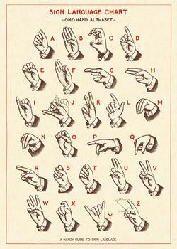 Sign language poster